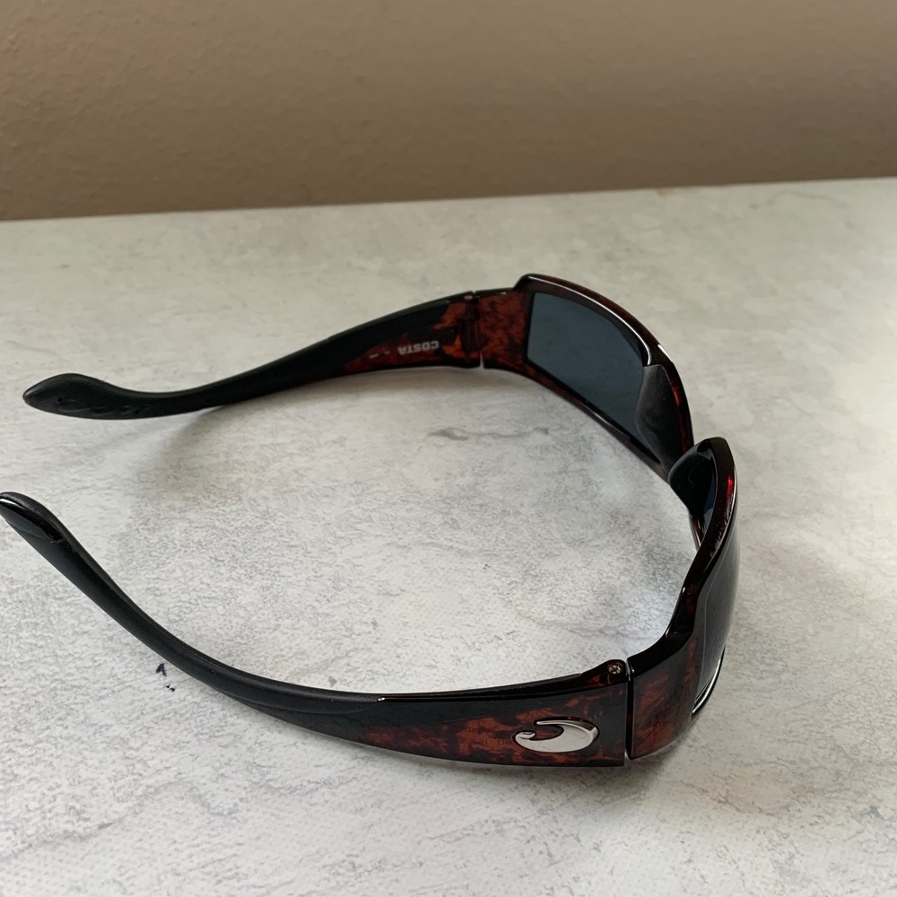 Costa Del Mar Corbina CB10 Polarized Sunglasses Brown Frame Gray Lens 580P Men's - Picture 8 of 16